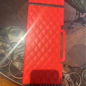 Red Quilted locker Case